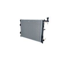 Radiator engine cooling 600 - 455 mm alu NRF for e.g. KIA PRO