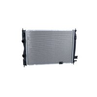 Radiator engine cooling 590 - 428 mm alu NRF for e.g. NISSAN QASHQAI