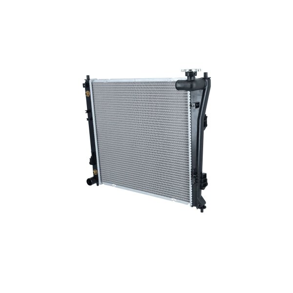 Radiator engine cooling 485 - 485 mm alu NRF for e.g. HYUNDAI i40