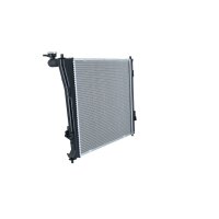 Radiator engine cooling 485 - 485 mm alu NRF for e.g. HYUNDAI i40