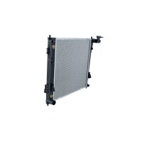 Radiator engine cooling 485 - 485 mm alu NRF for e.g. HYUNDAI i40