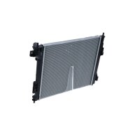 Radiator engine cooling cooling fins brazed 480 - 411 mm alu NRF for KIA SOUL