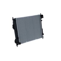 Radiator engine cooling cooling fins brazed 480 - 411 mm alu NRF for KIA SOUL
