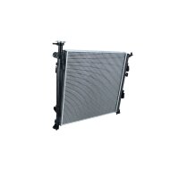 Radiator engine cooling 510 - 484 mm alu NRF for KIA SORENTO