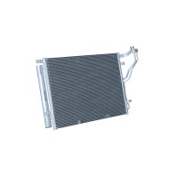 Air conditioning condenser with sealing ring NRF fits KIA OPTIMA