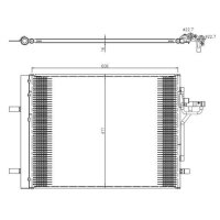 Air conditioning condenser with sealing ring NRF for FORD FOCUS and others