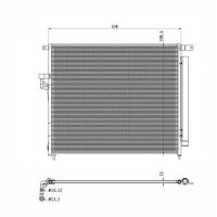 Air conditioning condenser with sealing ring NRF fits...