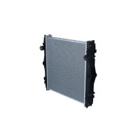 Radiator engine cooling 538 - 526 mm alu NRF for e.g. DAF LF