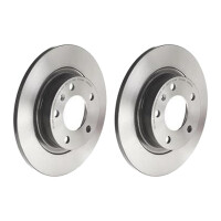 2 brake discs full Ø 264 mm 10 mm coated BREMBO...