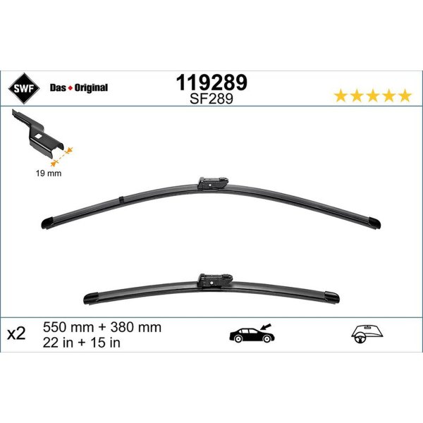 Wiper blade SWF for FIAT IDEA (350_)