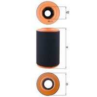 Luftfilter Filtereinsatz MAHLE für FIAT DUCATO...