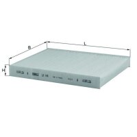 Cabin filter particle filter KNECHT for FIAT PUNTO (188_)