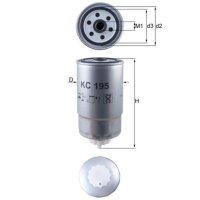 Kraftstofffilter Anschraubfilter 85,5mm MAHLE für...