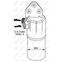 Trockner Klimaanlage Anti-Feuchtigkeit NRF passend für u.a. AUDI A4