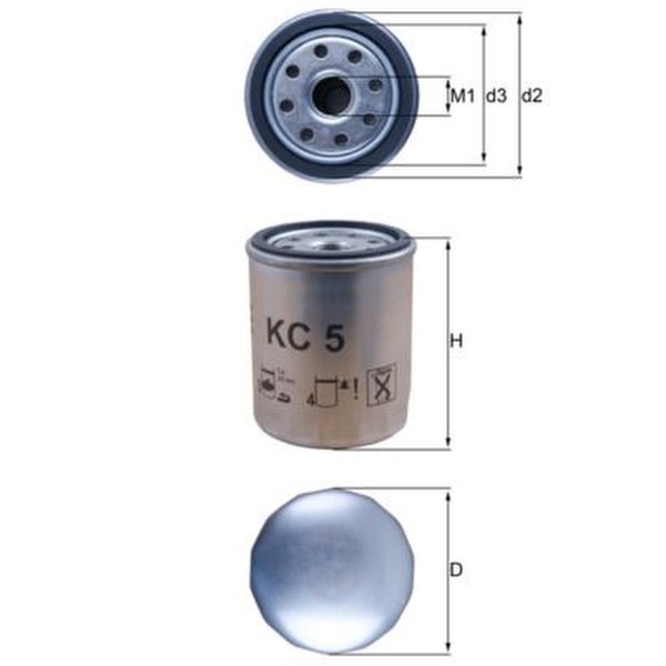 Kraftstofffilter MAHLE für D-MAX I