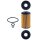 Ölfilter Filtereinsatz 64,3mm MAHLE für HONDA CR-V II (RD_)