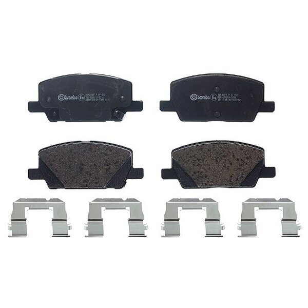 Brake pad set disc brake 19 mm BREMBO for e.g. OPEL INSIGNIA