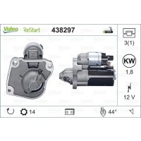 Starter 1.8kW 14 teeth VALEO for PEUGEOT 208 I