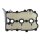 Cylinder head cover left METZGER for AUDI A6 C6