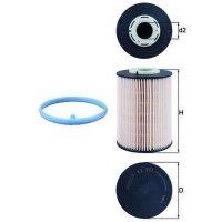 Kraftstofffilter Partikelfilter MAHLE für FORD...