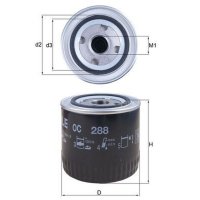 Ölfilter Anschraubfilter MAHLE für CADILLAC STS