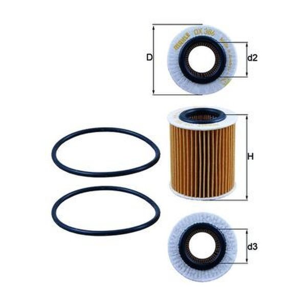 Ölfilter Anschraubfilter Überströmventil MAHLE für ALFA ROMEO 159
