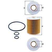 Ölfilter MAHLE für HONDA CIVIC VII Hatchback