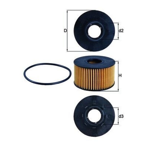 Ölfilter Leitungsfilter MAHLE für FORD MONDEO III Stufenheck