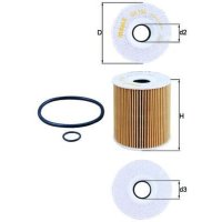 Oil filter filter insert 72mm KNECHT for OPEL OMEGA B (V94)