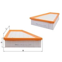 Air filter filter insert KNECHT for FORD MONDEO IV (BA7)