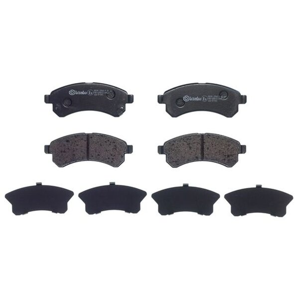 Brake pad set disc brake acoustic wear warning 16 mm BREMBO for TATA