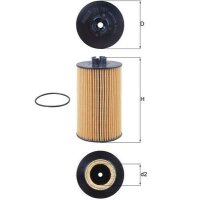 Cleaning oil filter insert Ø 83 mm MAHLE for...