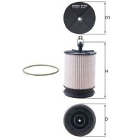 Kraftstofffilter Filtereinsatz 82mm MAHLE für TOYOTA...