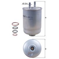 Kraftstofffilter MAHLE für RENAULT ESPACE IV