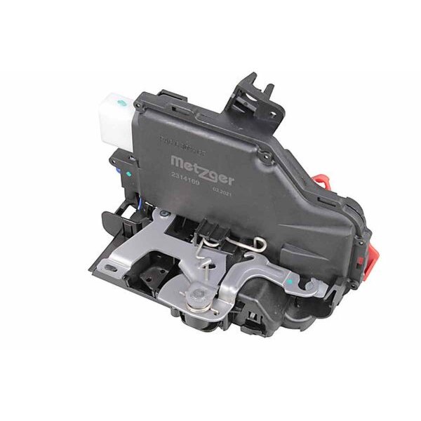 Front left door lock without double locking METZGER for SKODA OCTAVIA II