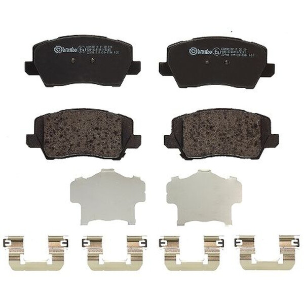 Brake pad set disc brake 18 mm BREMBO suitable for KIA PICANTO