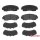 Brake pad set disc brake 18 mm BREMBO suitable for e.g. HONDA CR-V