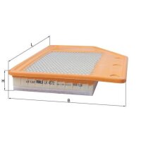Air filter filter insert KNECHT for OPEL INSIGNIA B Grand...