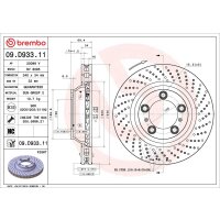 2 Bremsscheiben belüftet Ø 340 mm 34 mm BREMBO für u.a. PORSCHE 911