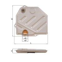 Hydraulikfilter Automatikgetriebe MAHLE für MERCEDES...