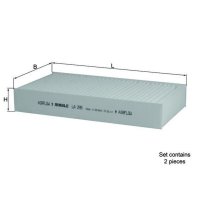 Innenraumfilter Anschraubfilter MAHLE für MERCEDES...