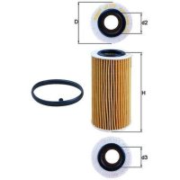 Ölfilter MAHLE für BMW 3
