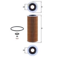 Ölfilter Filtereinsatz MAHLE für ALFA ROMEO 159