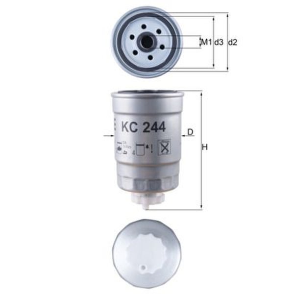 Kraftstofffilter MAHLE für CADILLAC BLS