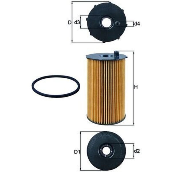 Ölfilter MAHLE für CITROËN C5 III
