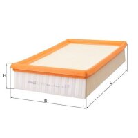 Air filter filter insert KNECHT for LAND ROVER FREELANDER...