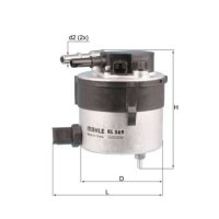 Kraftstofffilter Leitungsfilter MAHLE für FORD C-MAX