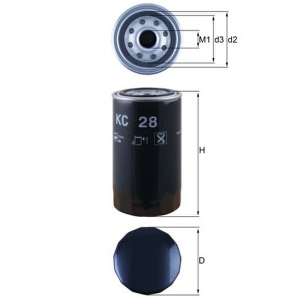 Kraftstofffilter MAHLE für FIAT FORD GMC KRUPP MAN MERCEDES RENAULT