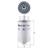 Kraftstofffilter anschraubbar Ø 95,2 mm MAHLE...