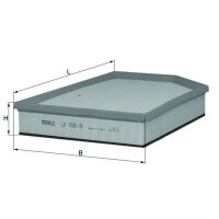 Luftfilter Filtereinsatz MAHLE für VOLVO V60 I (155)